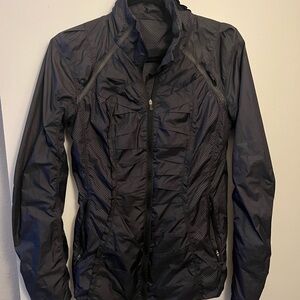Lululemon Athletica Black Utility Jacket Lightweight Sporty Design